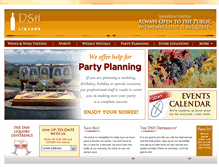 Tablet Screenshot of dshliquors.com